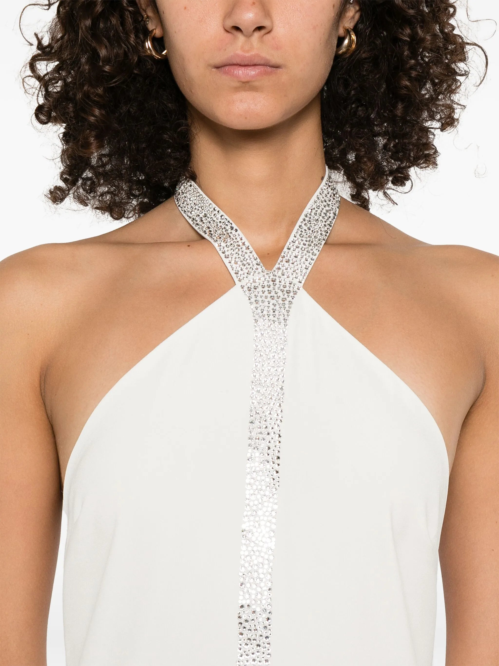 Taller Marmo Halter-neck Embellished-panel Maxi Dress - 5