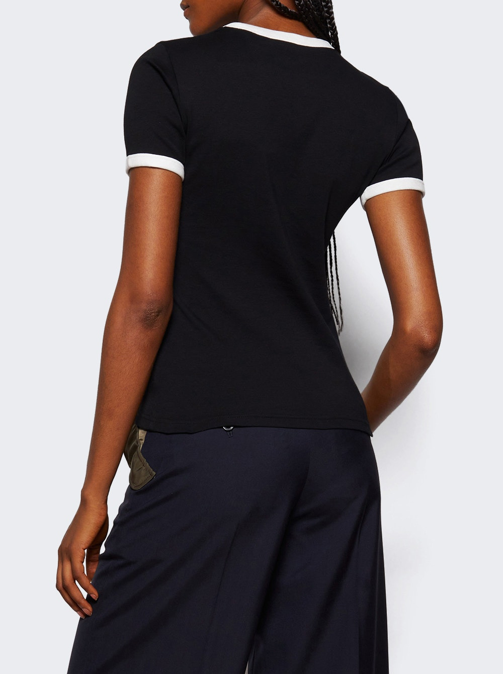 Signature Contrast Tee Black And Heritage White - 4