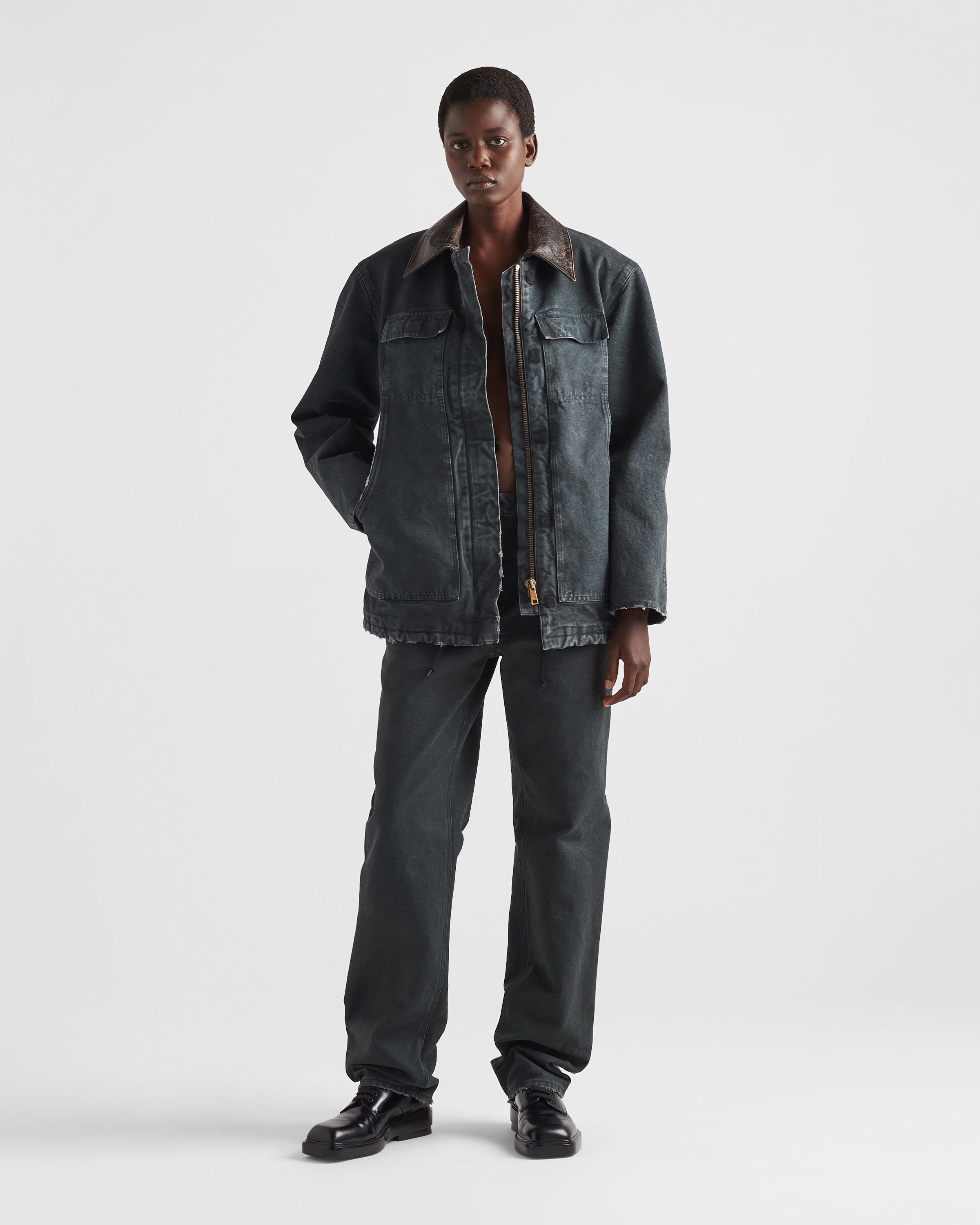 Canvas trucker jacket - 2