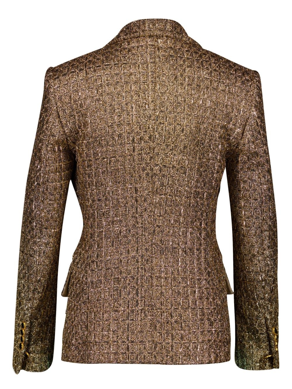 tweed single-breasted blazer - 2