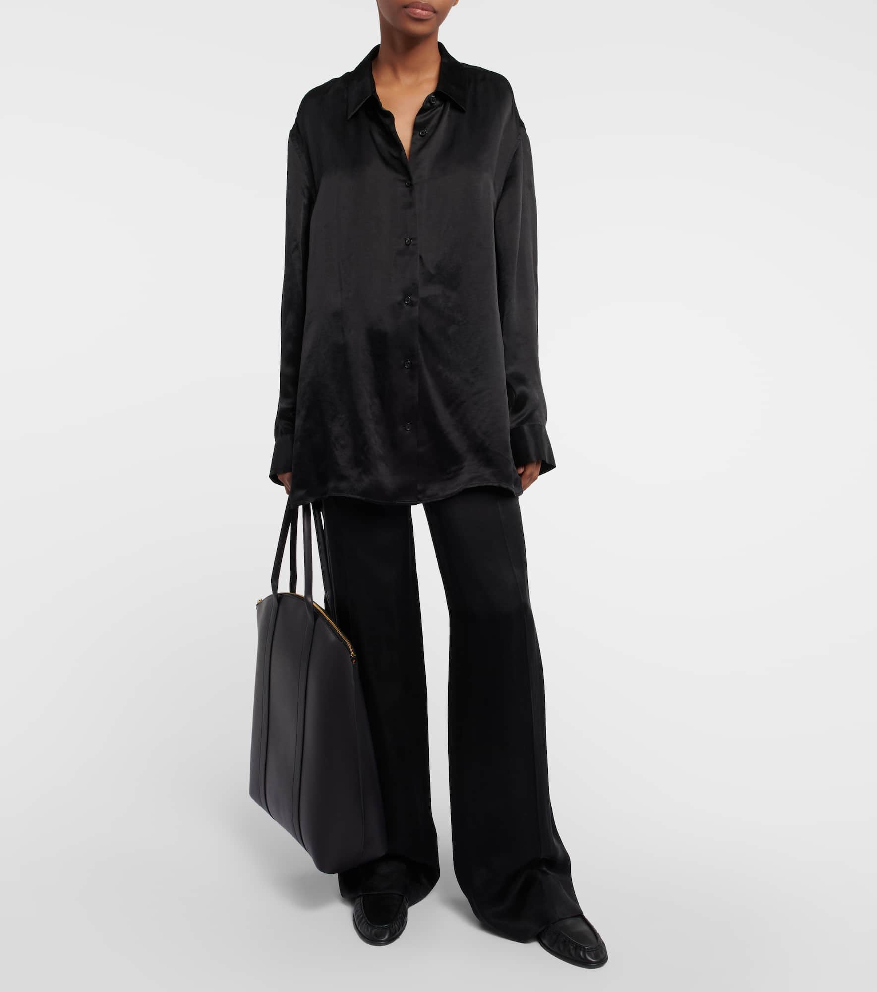 Dante leather tote bag - 5