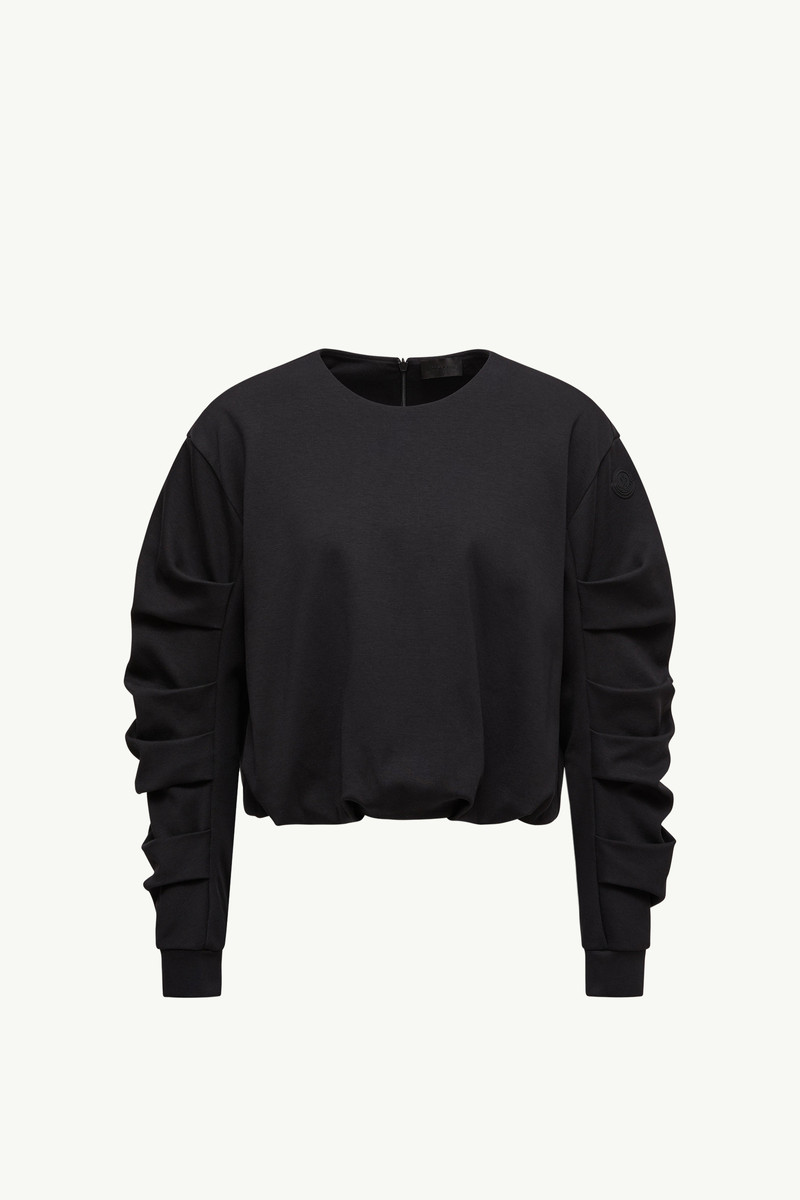 Cotton Pleated Sweatshirt 1