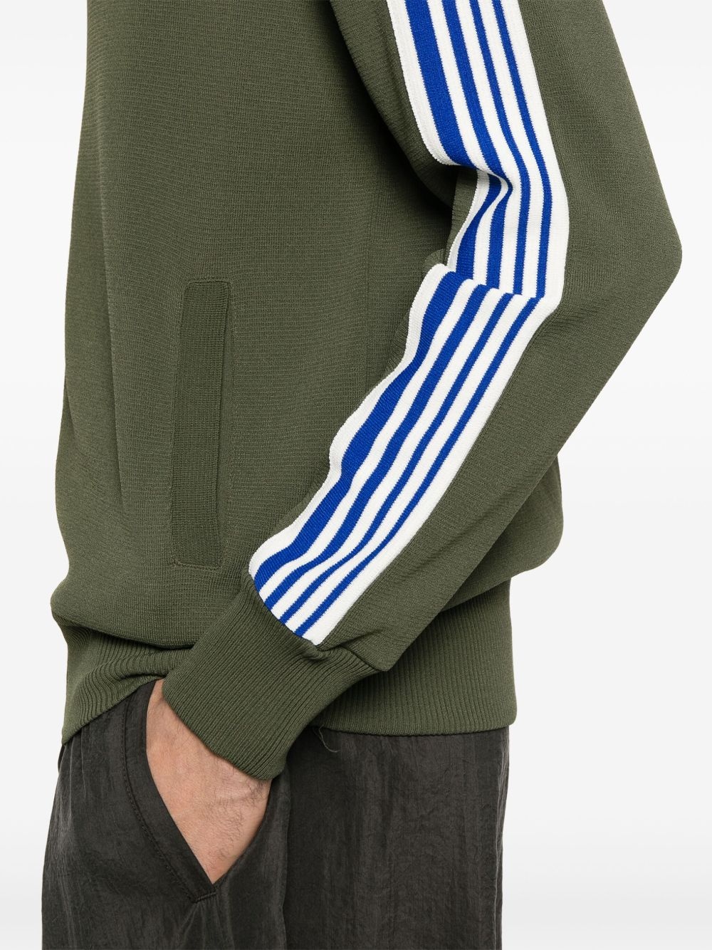 stripe-detail cardigan - 5