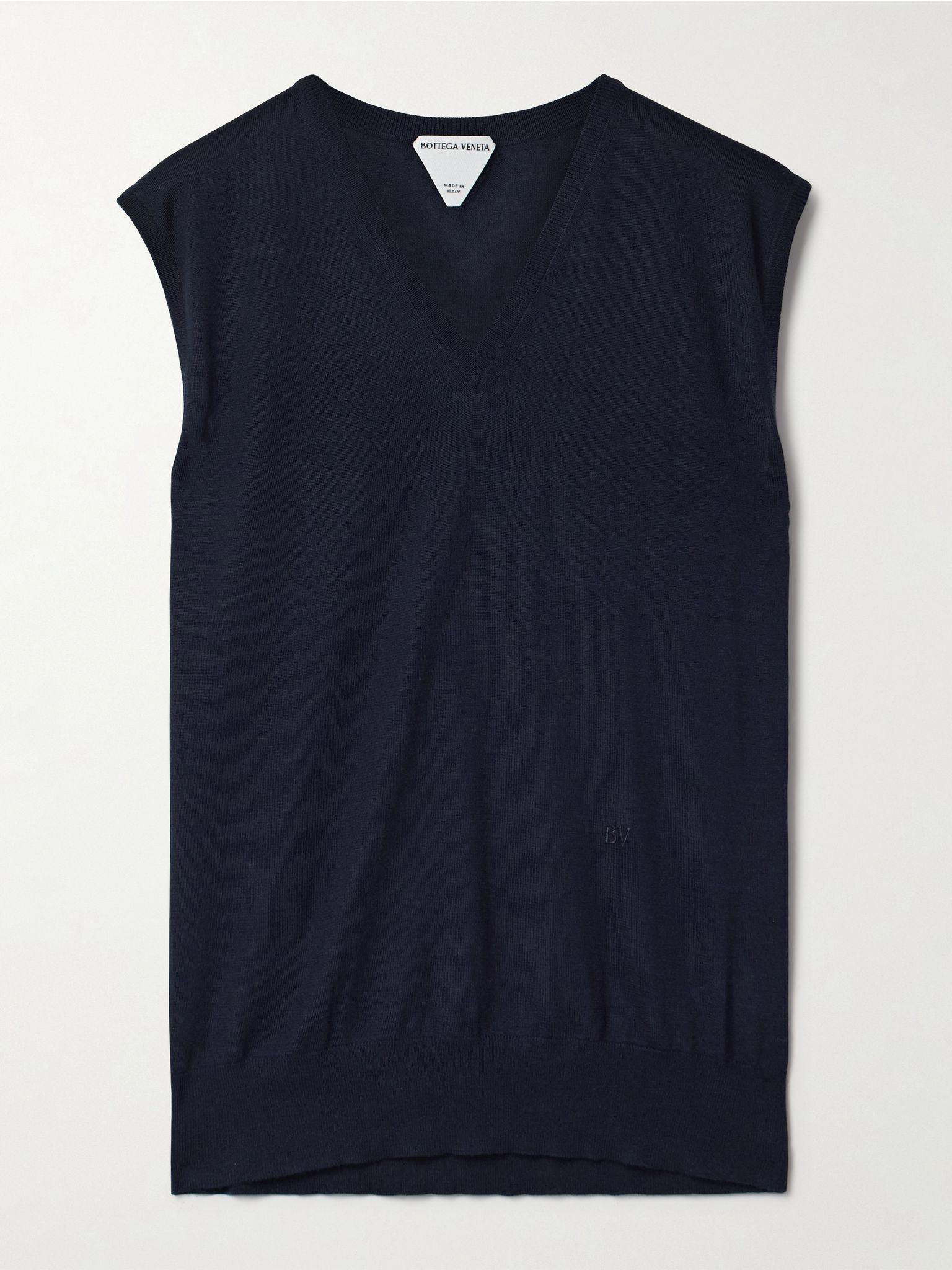 Cashmere-blend vest Navy - 1