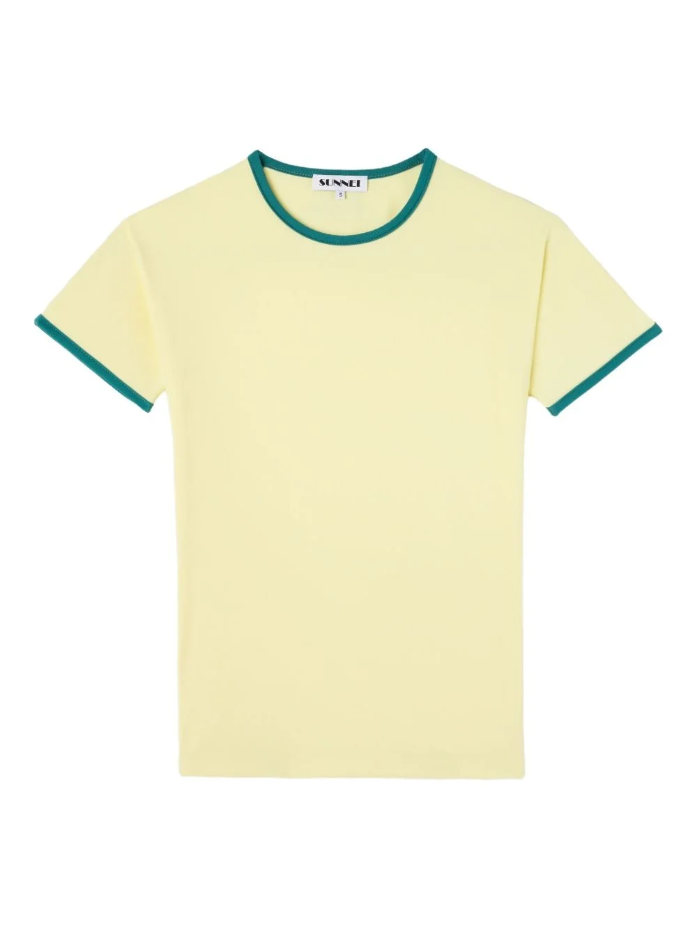 contrast-trim T-shirt - 1