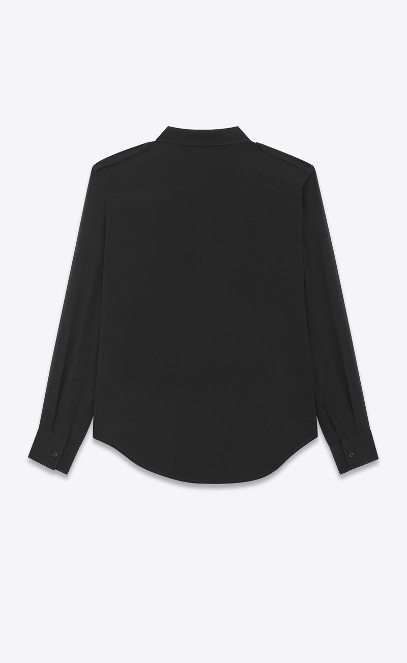 SAINT LAURENT shirt in silk georgette outlook