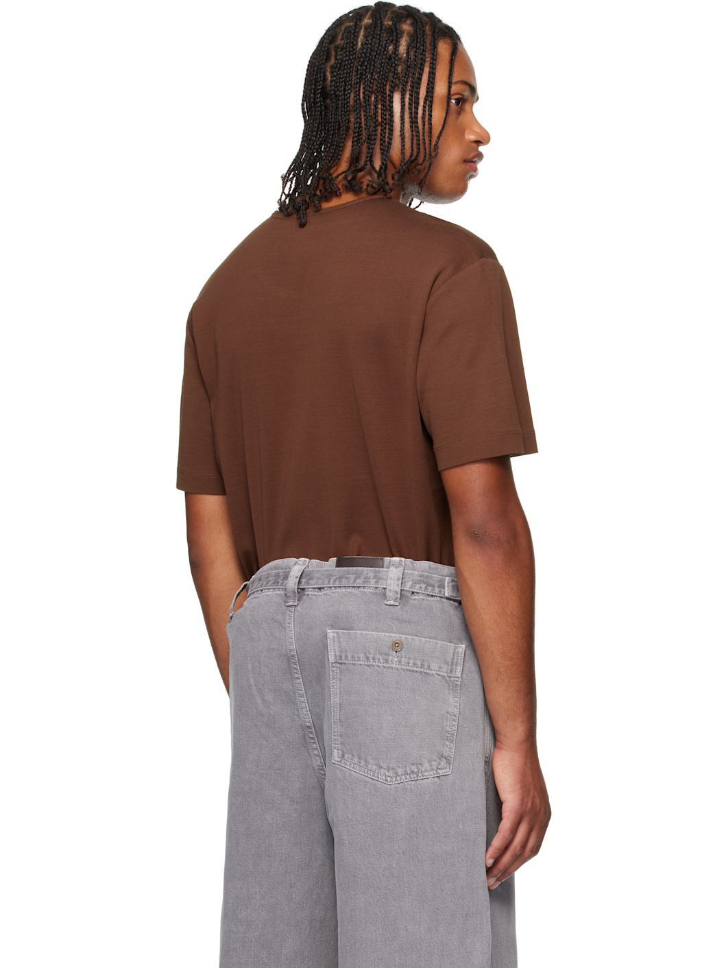 Brown Rib T-shirt - 3