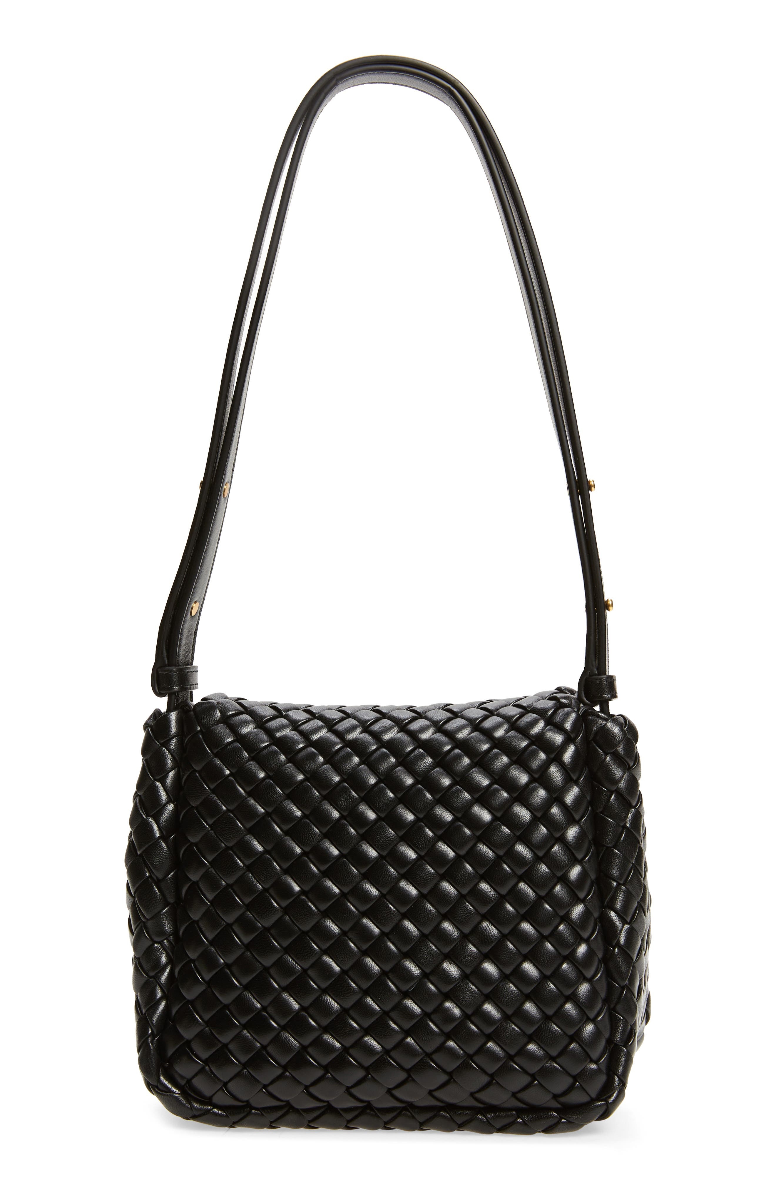 Mini Cobble Padded Intrecciato Leather Shoulder Bag - 4
