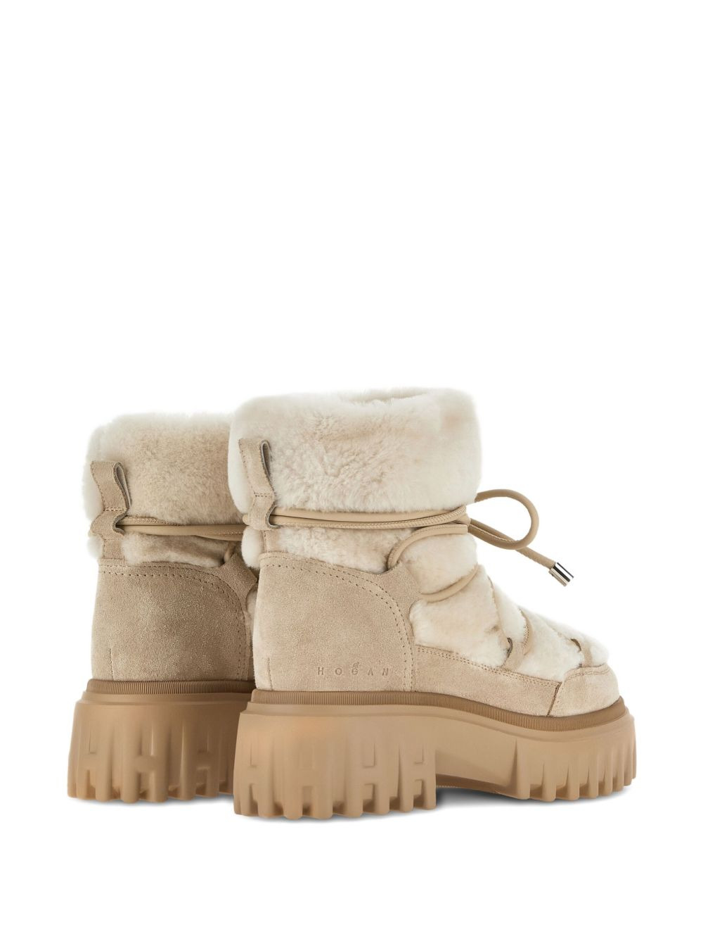 shearling-trim boots - 3