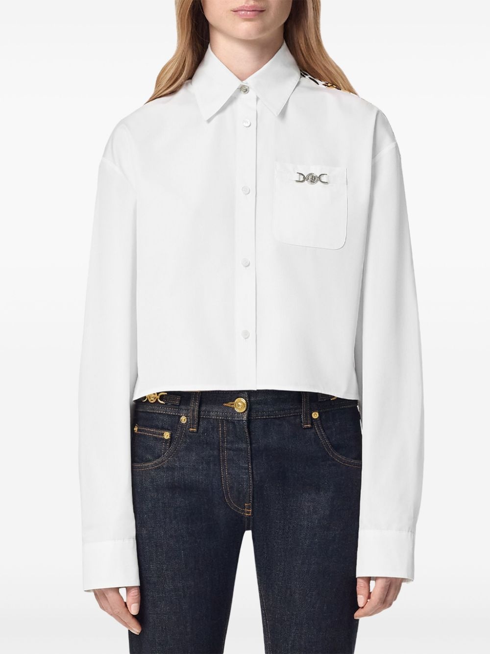 Wild Barocco cropped shirt - 3