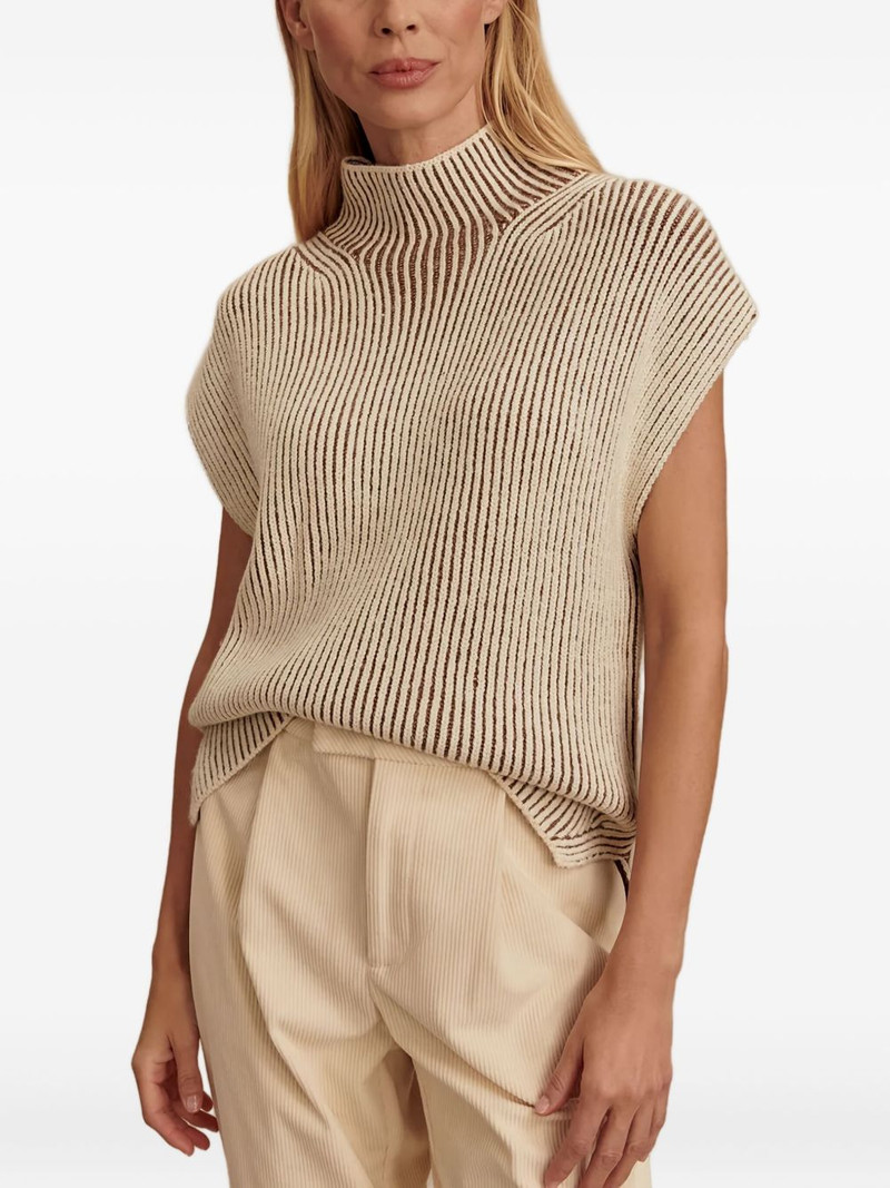 VARLEY ribbed high-neck tank top outlook