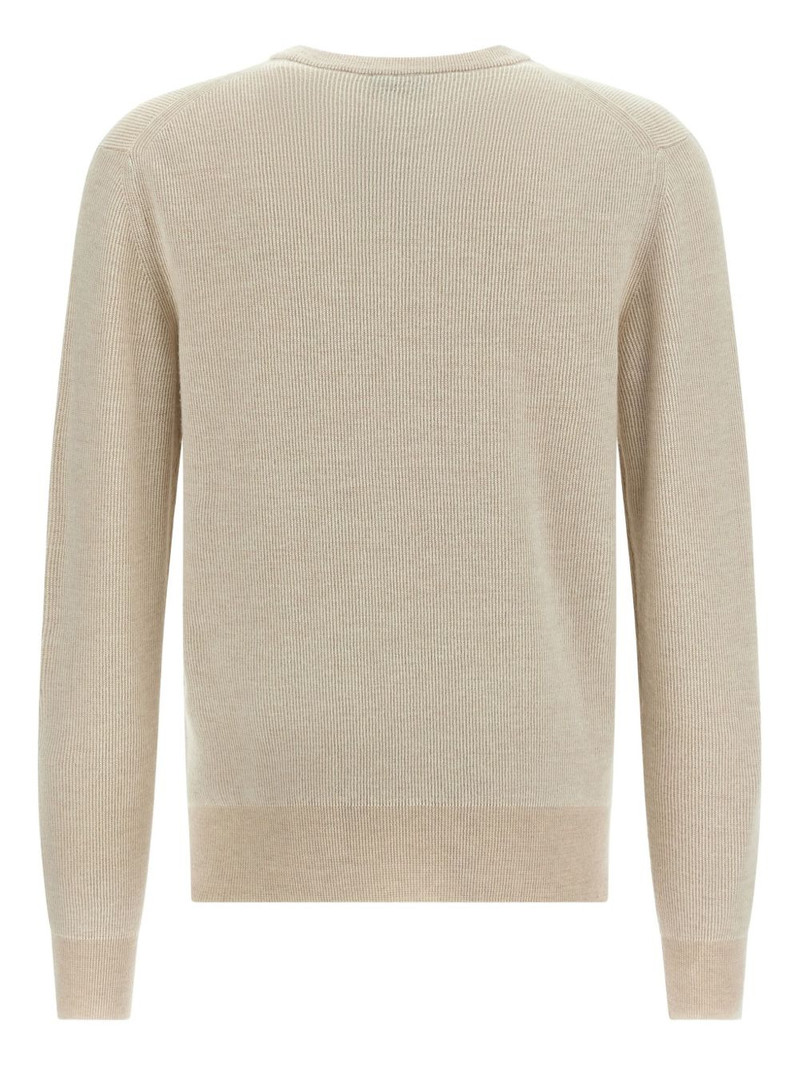 Brioni ribbed crew-neck sweater outlook