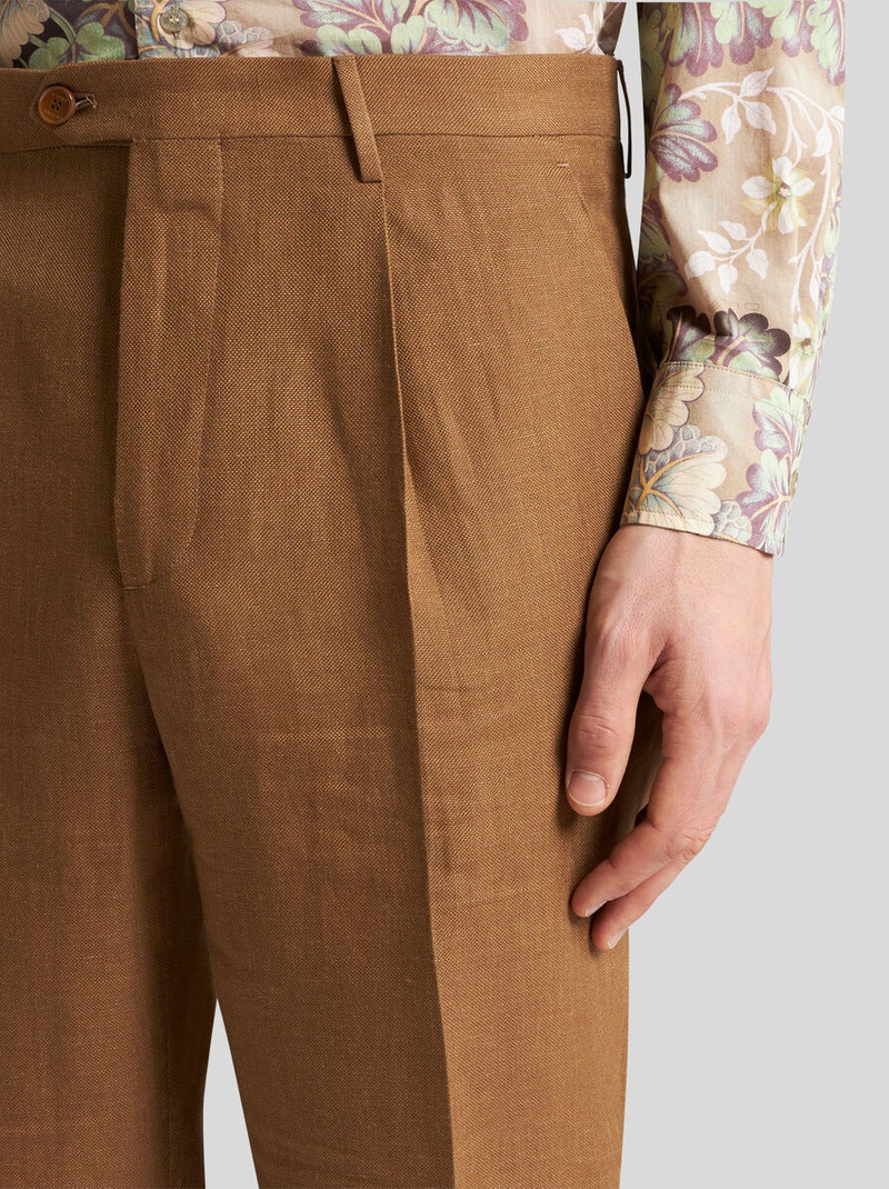 Etro TAILORED LINEN TROUSERS outlook