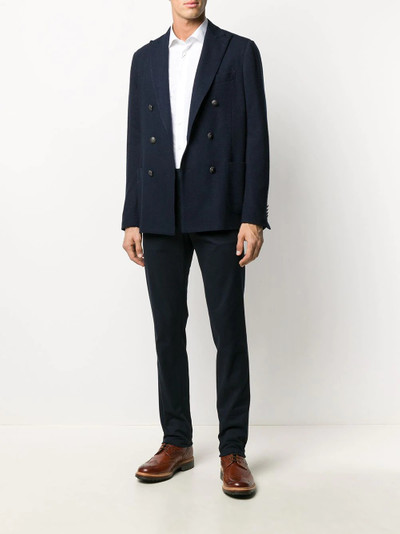 Etro double breasted herringbone blazer  outlook