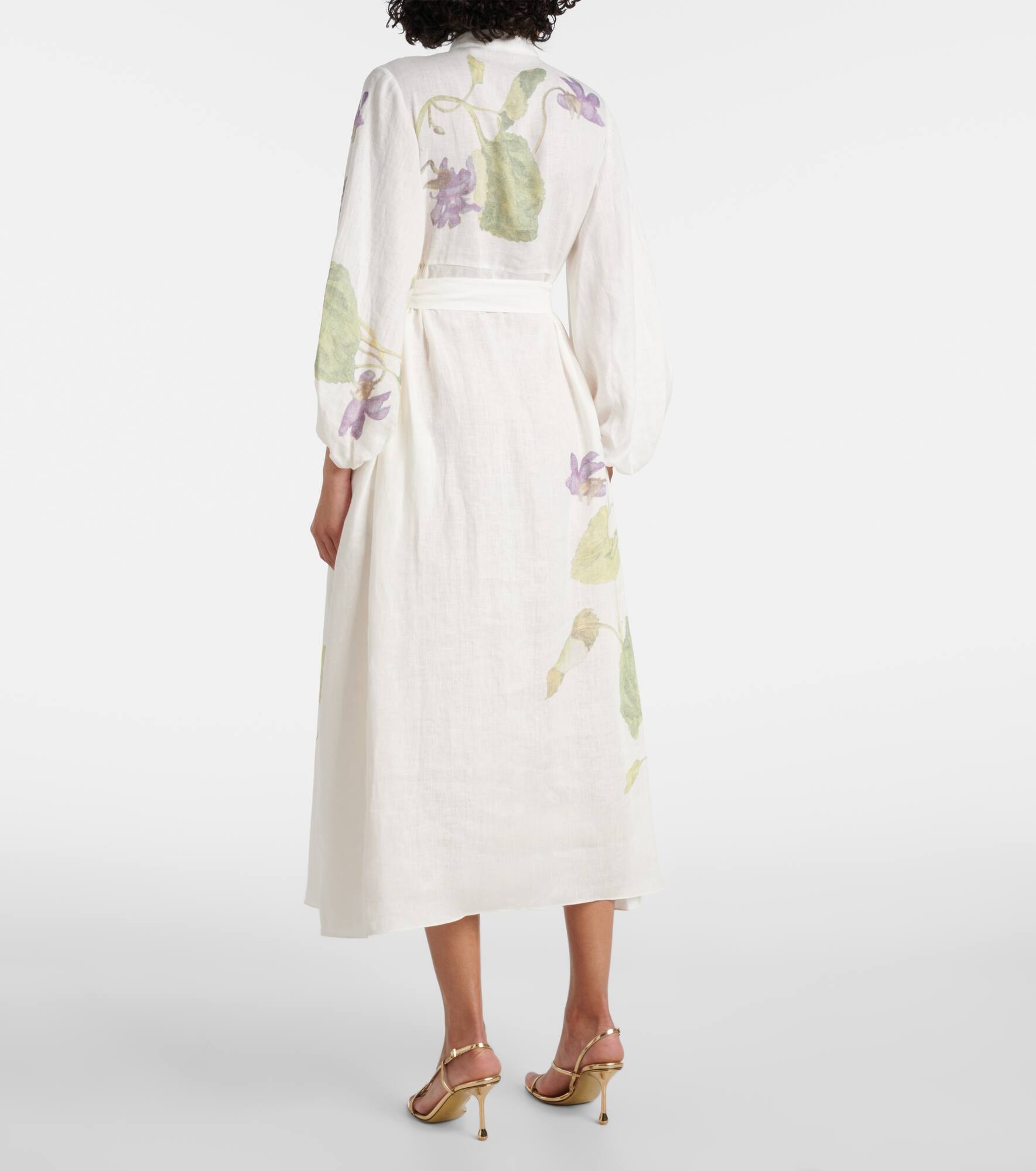 Linen wrap dress - 3