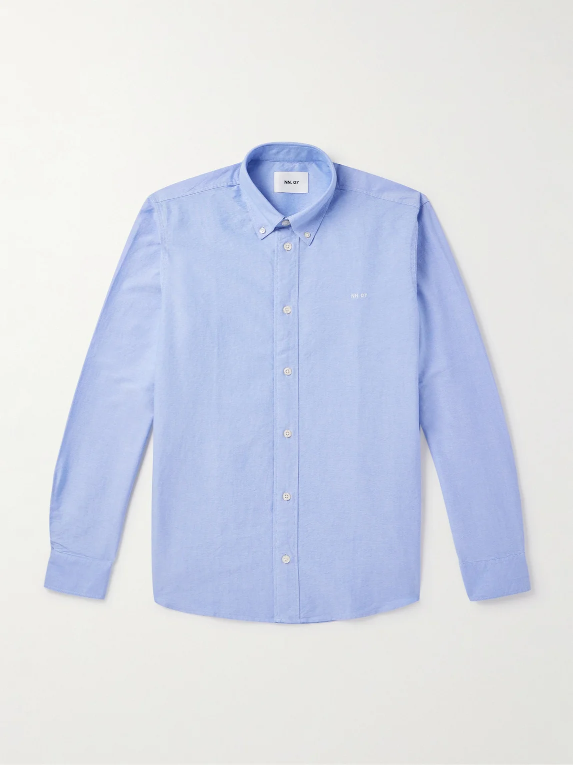 Colby 5910 Button-Down Collar Logo-Embroidered Organic Cotton Shirt - 1