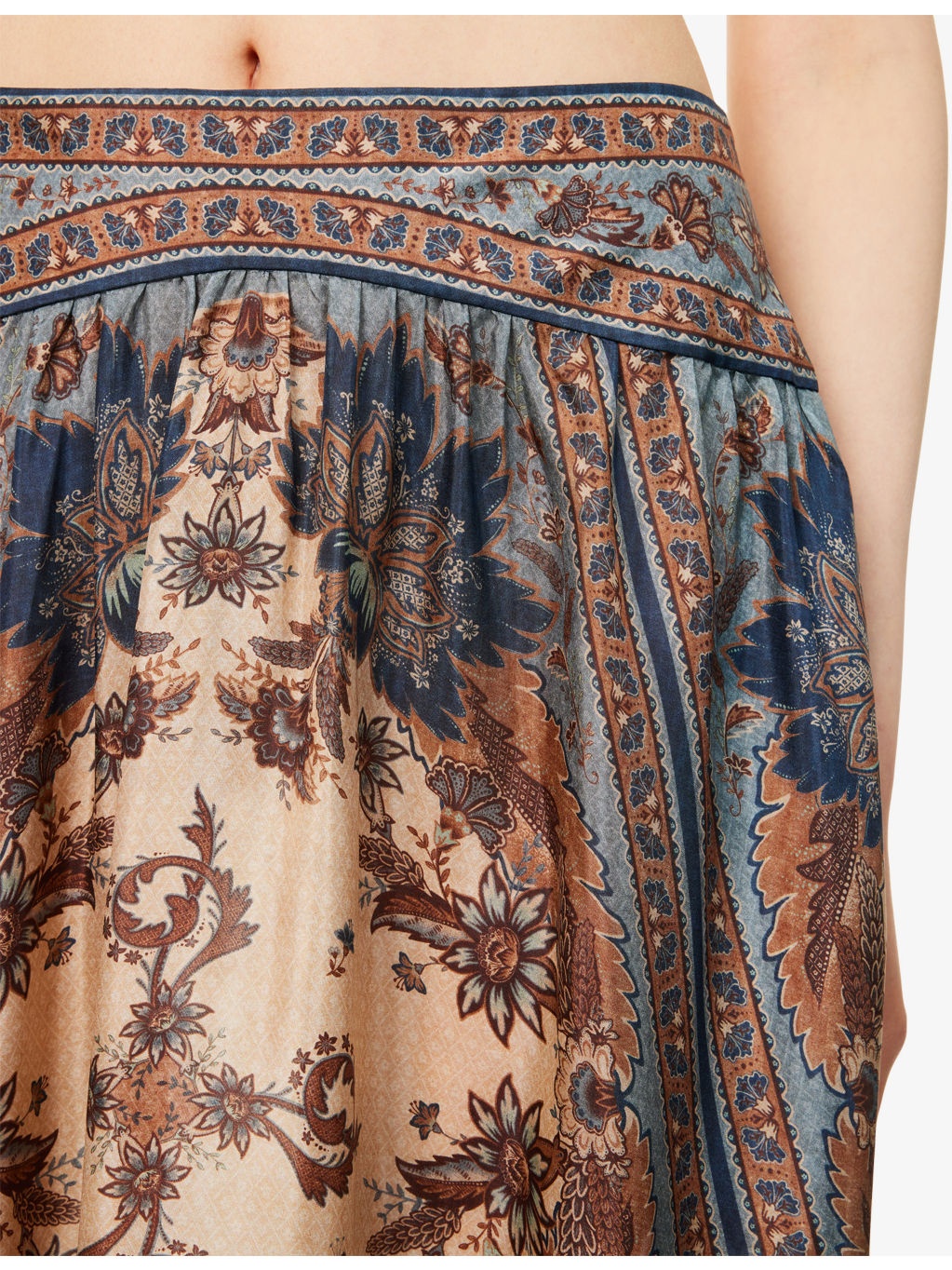 Ascension Tiered Silk Midi Skirt - 5
