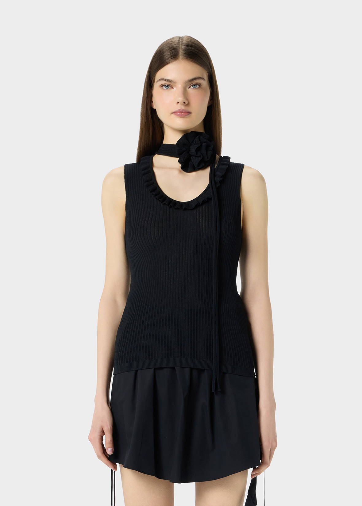 WOOLEN TOP WITH SCARF - 3