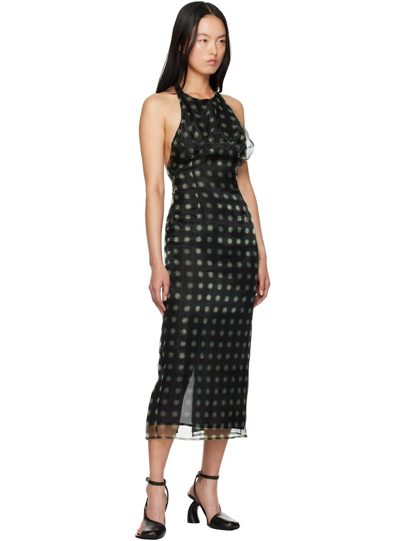16ARLINGTON Black Zita Midi Dress outlook