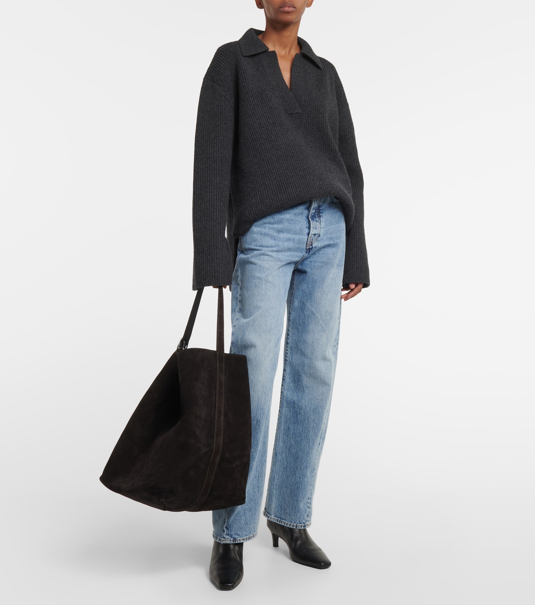 Suede tote bag - 4