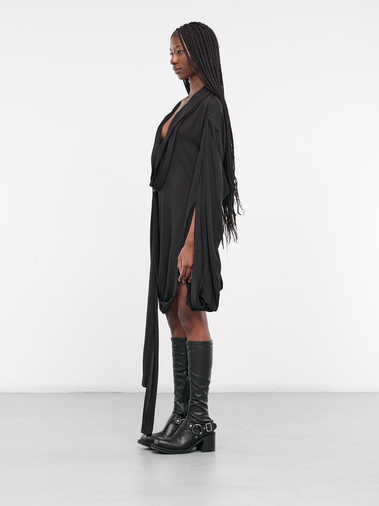 Draped Mini Dress - 2