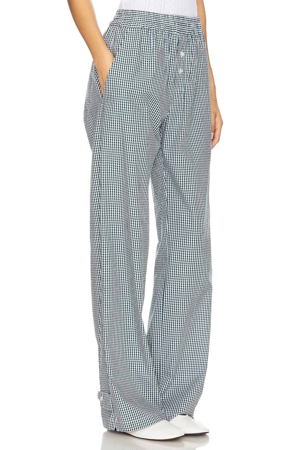 Gingham Logo Trousers - 2