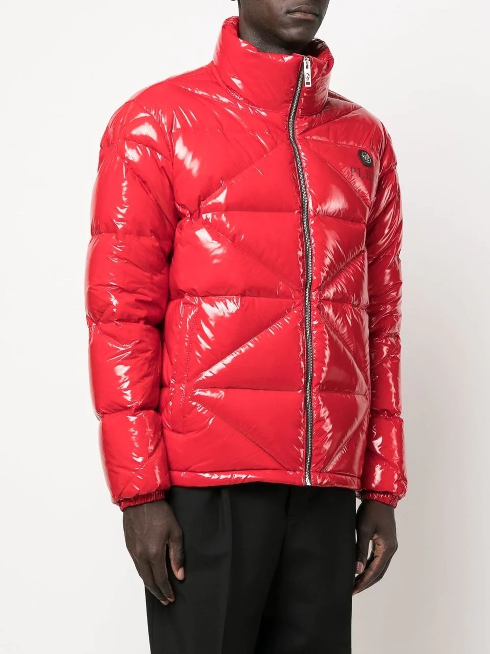 high-shine padded jacket - 3