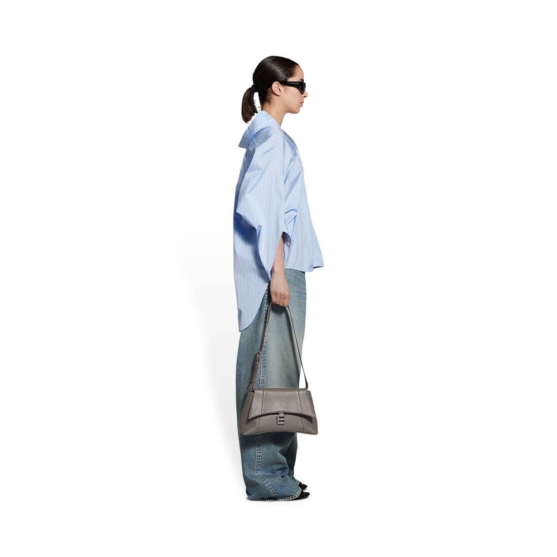 Women's Downtown Small Shoulder Bag in Grey - 2