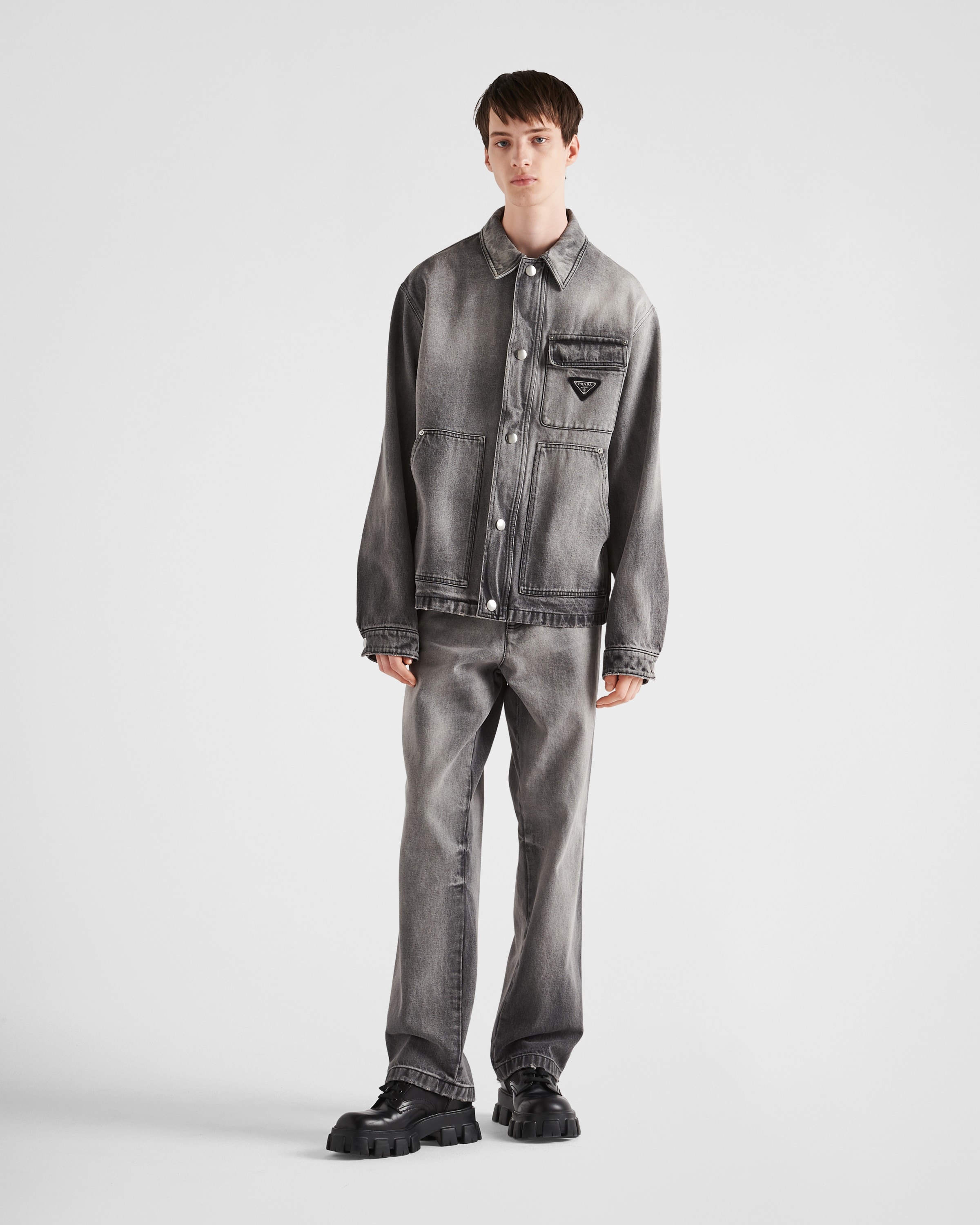 ブルゾン Prada Denim Jacket Prada Denim Blouson Jacket | Saks Fifth Avenue