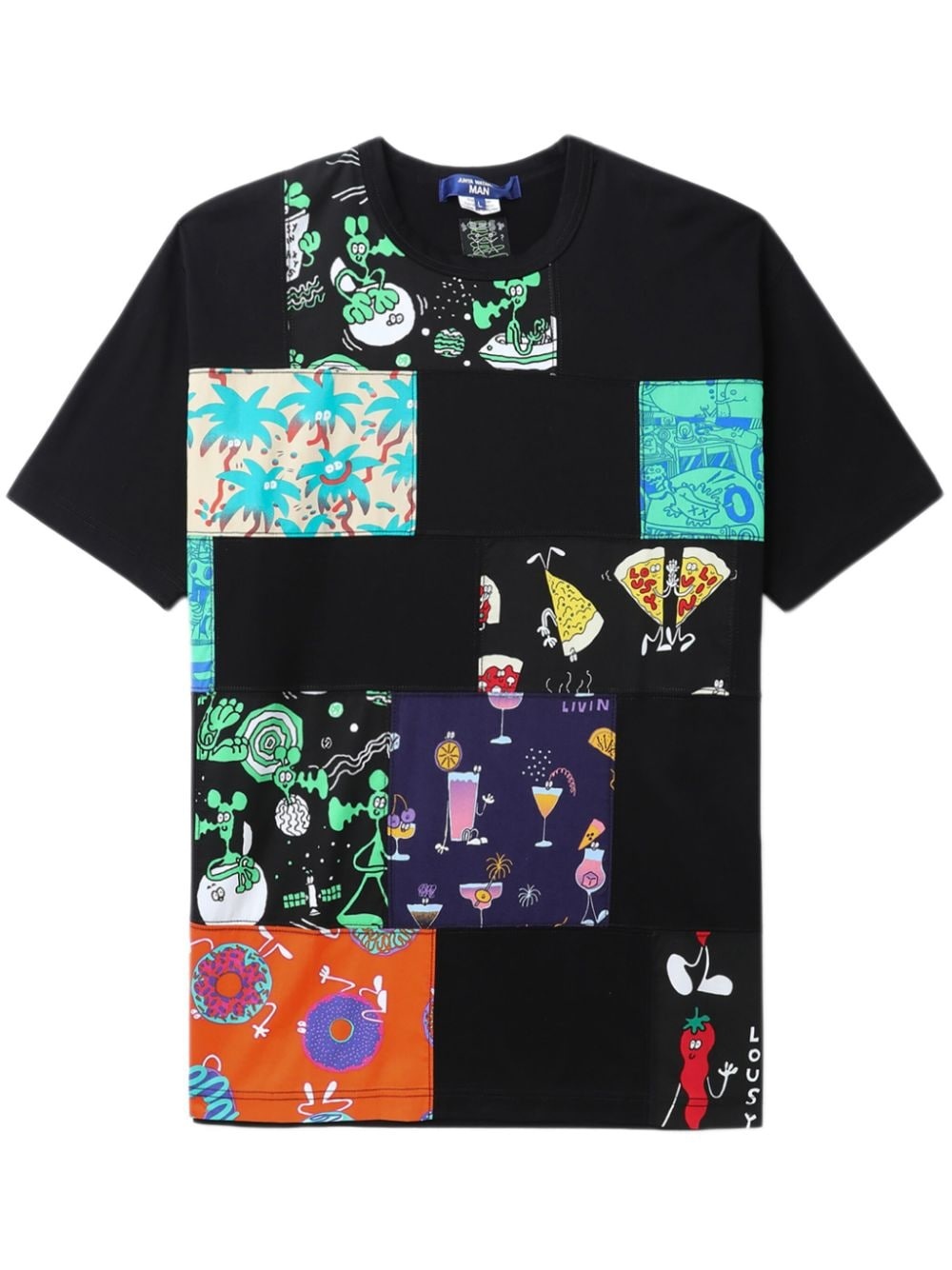 x Lousy Livin patchwork cotton T-shirt - 1