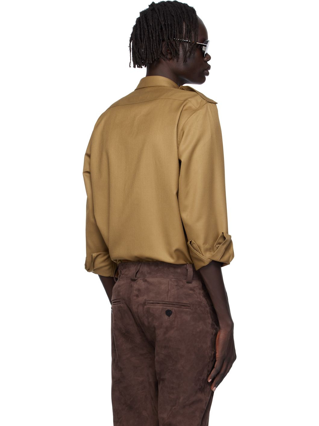 Tan Military Overshirt - 3