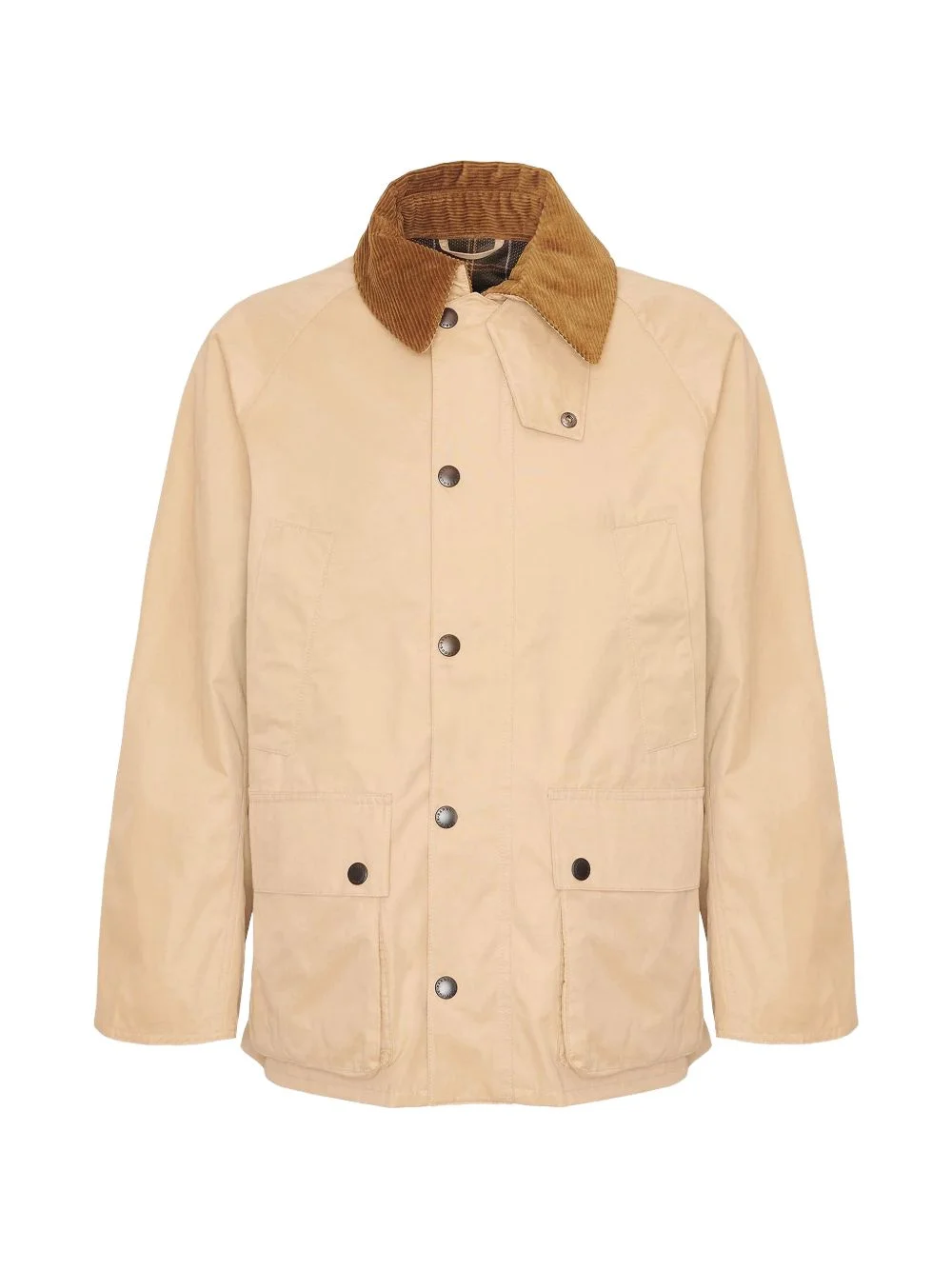 corduroy-collar jacket - 1