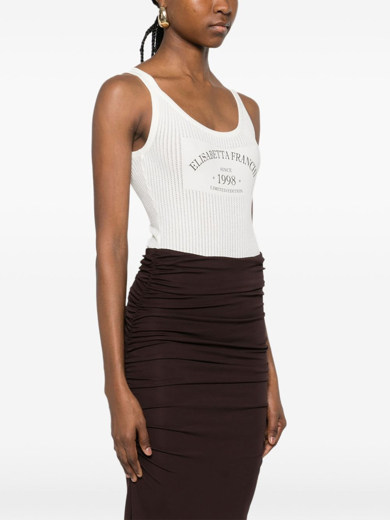 logo-detail ribbed bodysuit 3