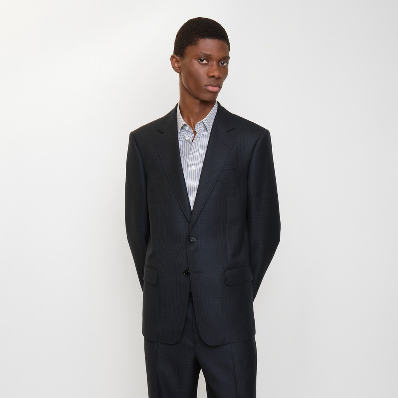 Burberry Check Wool Tailored Jacket outlook