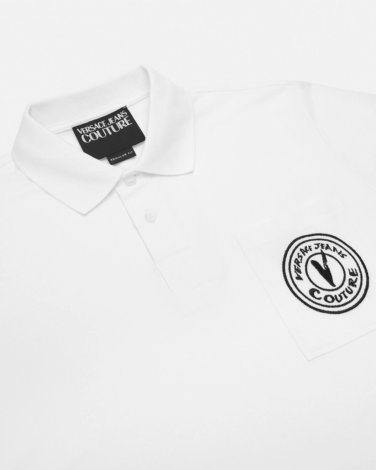 Embroidered V-Emblem Polo Shirt - 2