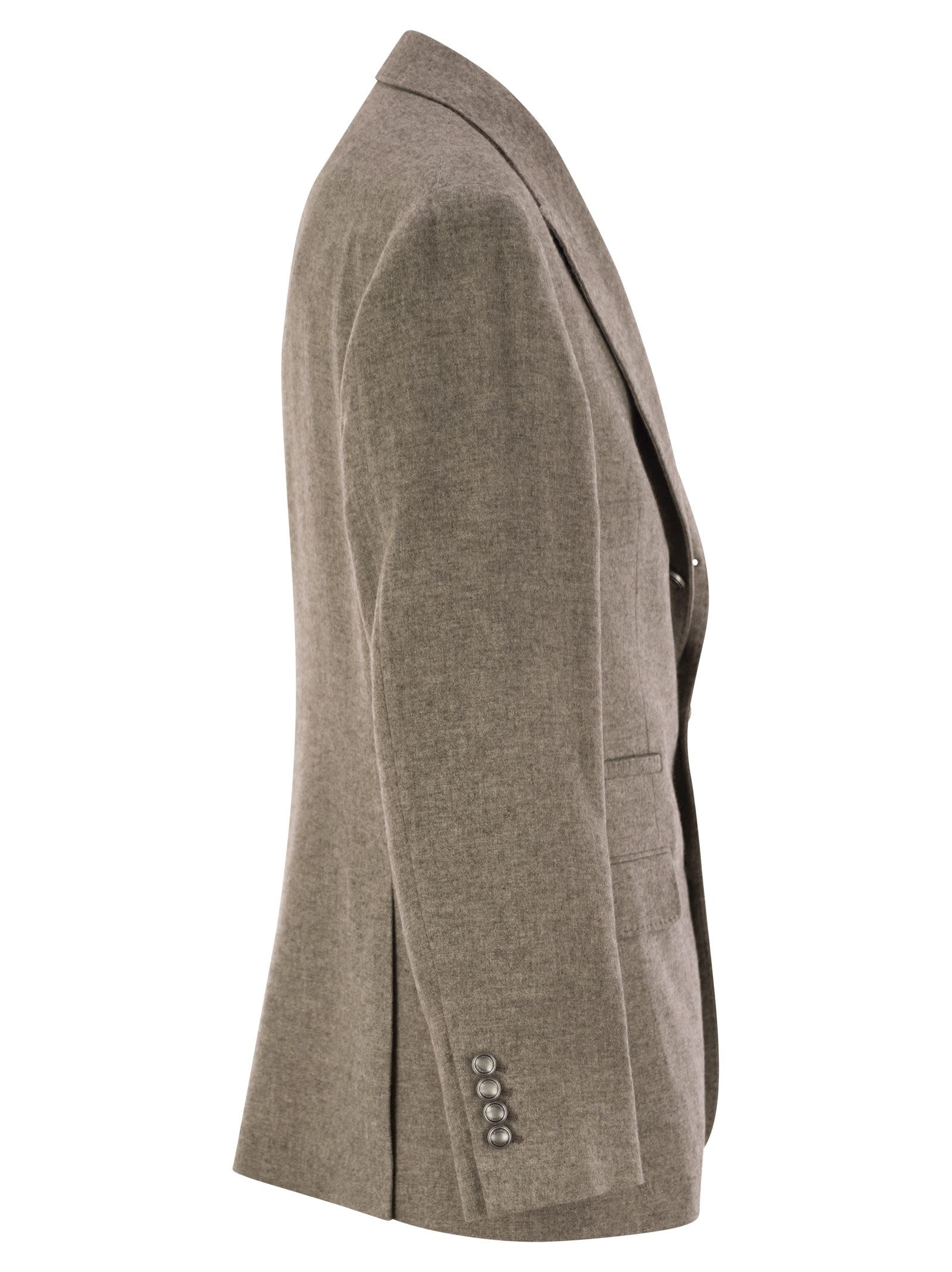 Brunello Cucinelli Men Deconstructed Jacket In Yack - 3
