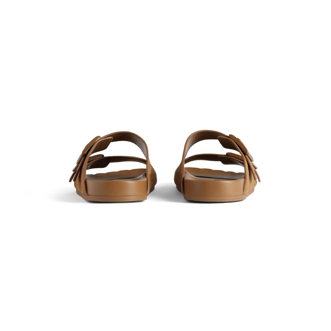 【関税&送料込】Balenciaga Camel Suede Sunday Slippers Balenciaga Sunday Suede Mules | Brown | FARFETCH