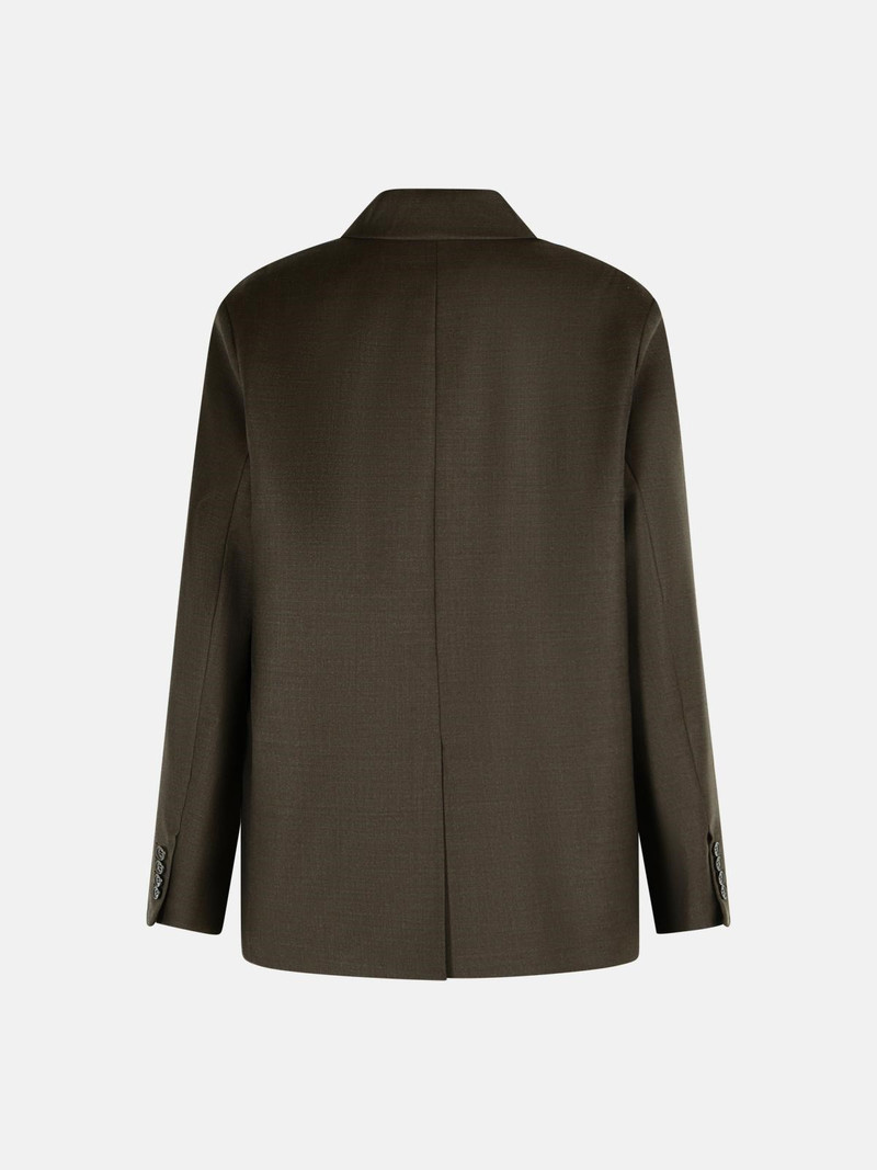 Loulou de Saison 'DONAU' BROWN VIRGIN WOOL BLAZER outlook