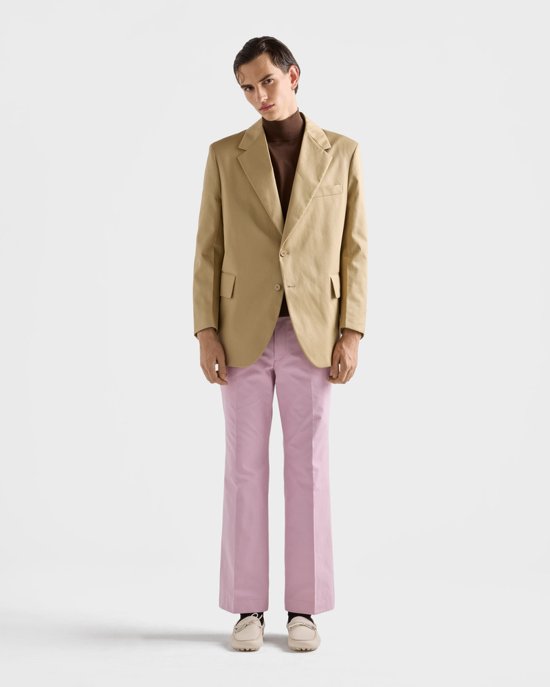 Prada Single-breasted cotton jacket outlook