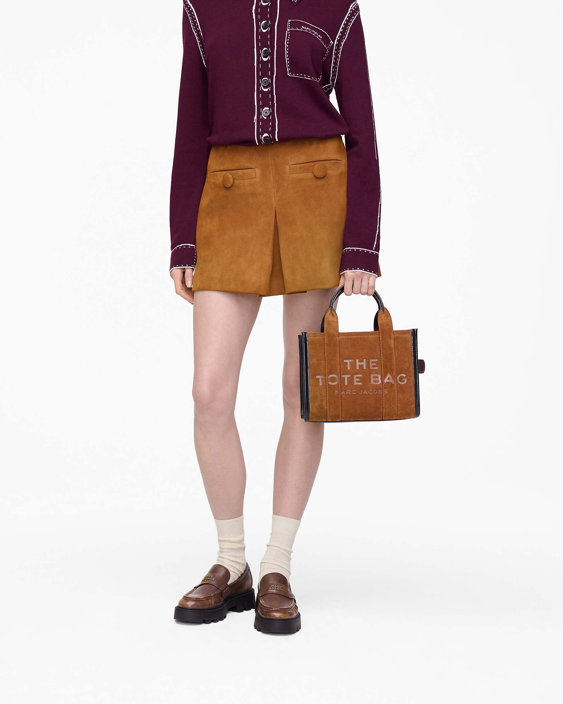 THE SUEDE SMALL TOTE BAG - 9
