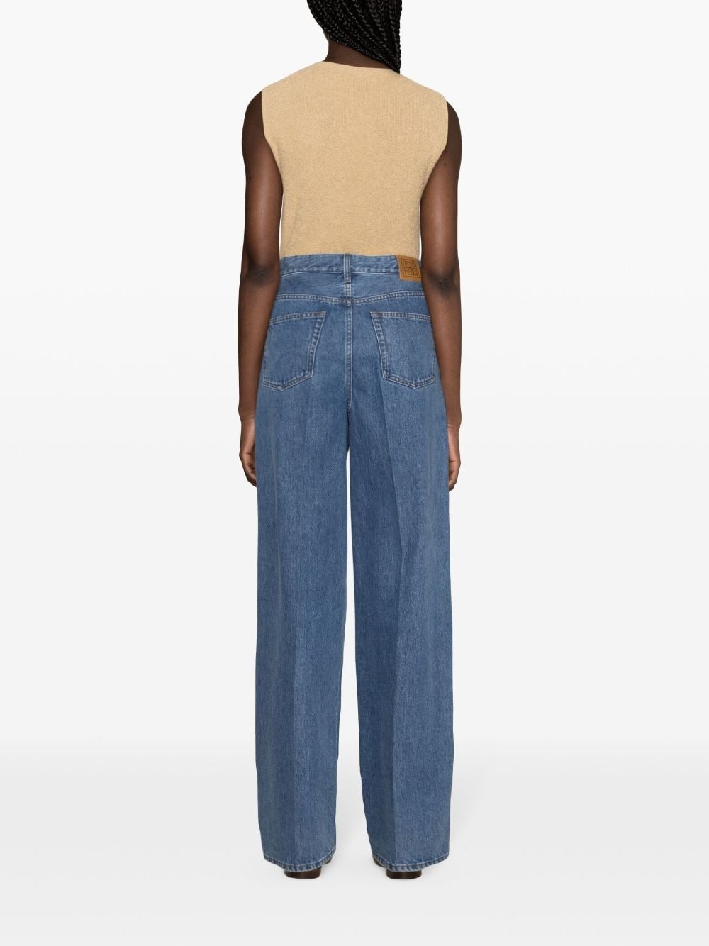 high-rise wide-leg jeans - 4