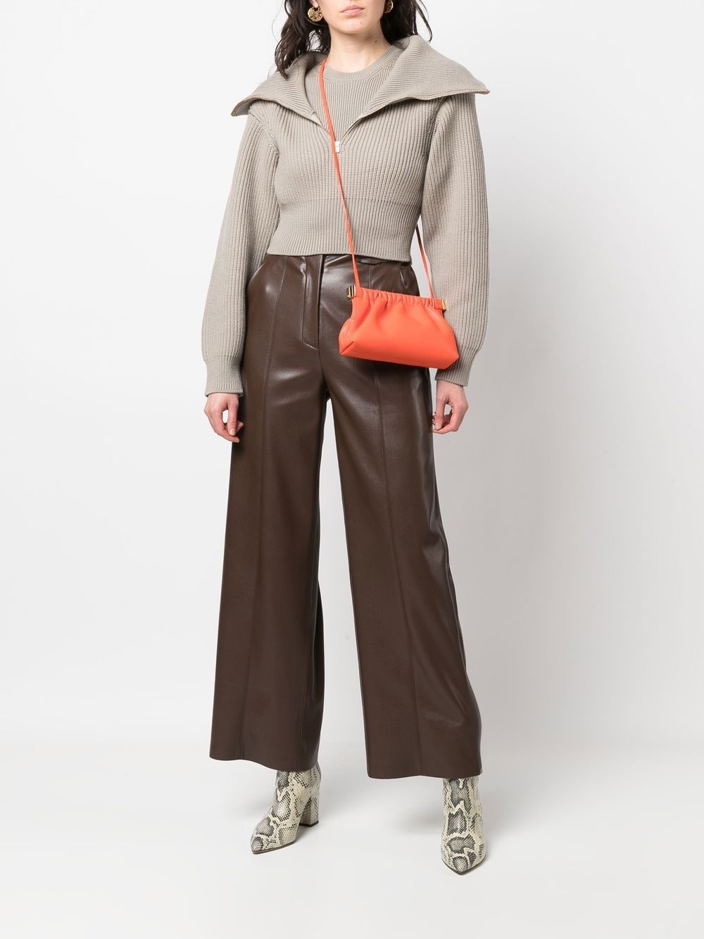 shoulder-strap kisslock crossbody bag - 2