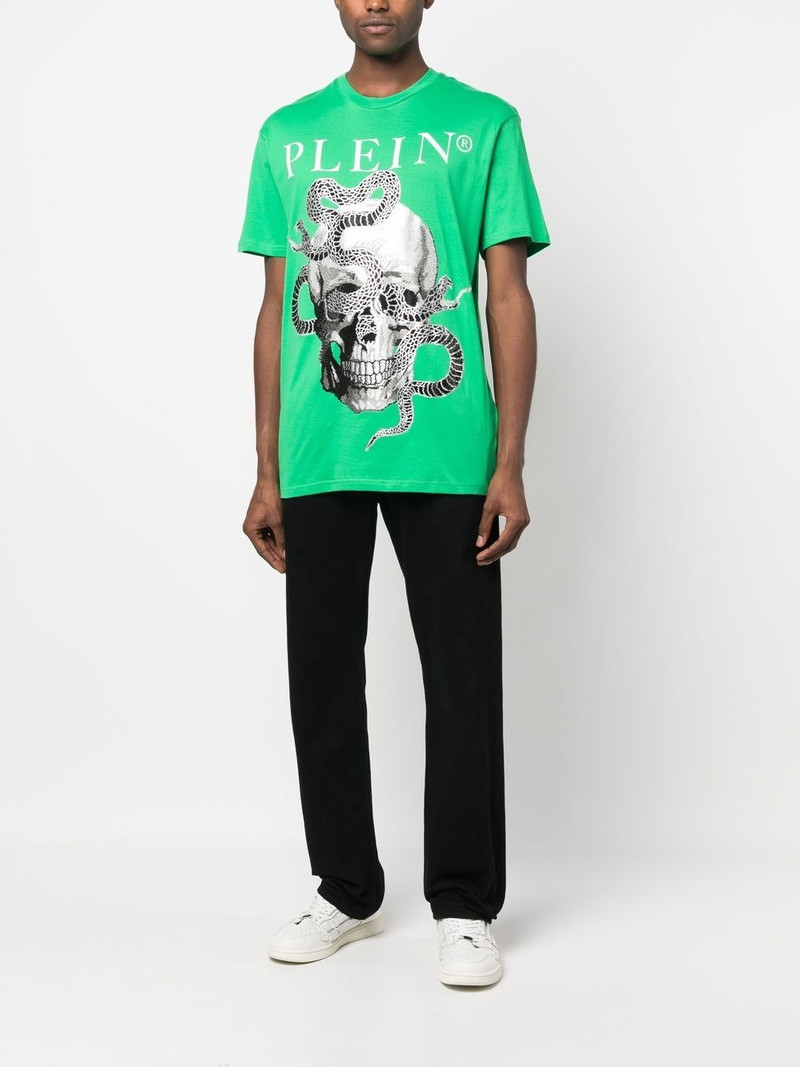PHILIPP PLEIN snake-print short-sleeve T-shirt outlook