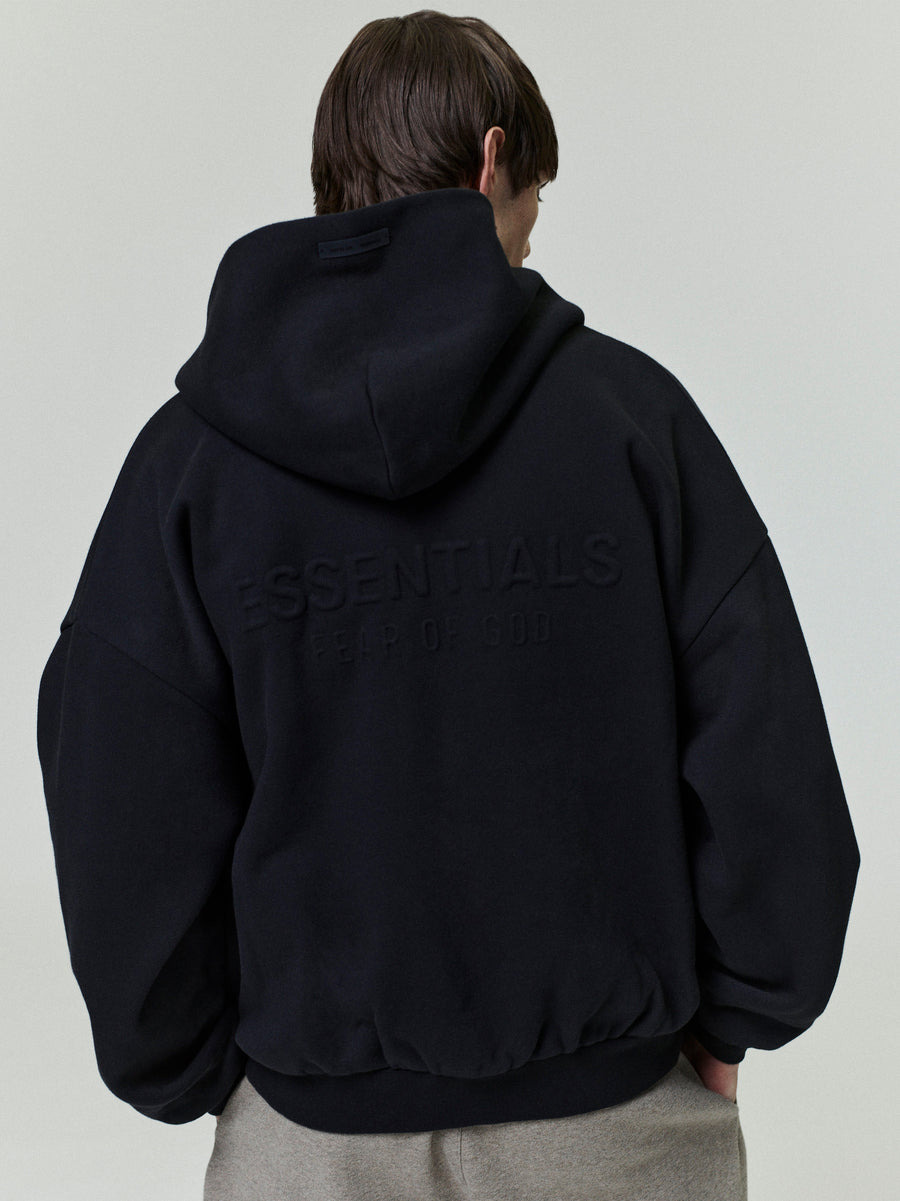 Embossed Classic Fleece Zip-Up Hoodie - 2