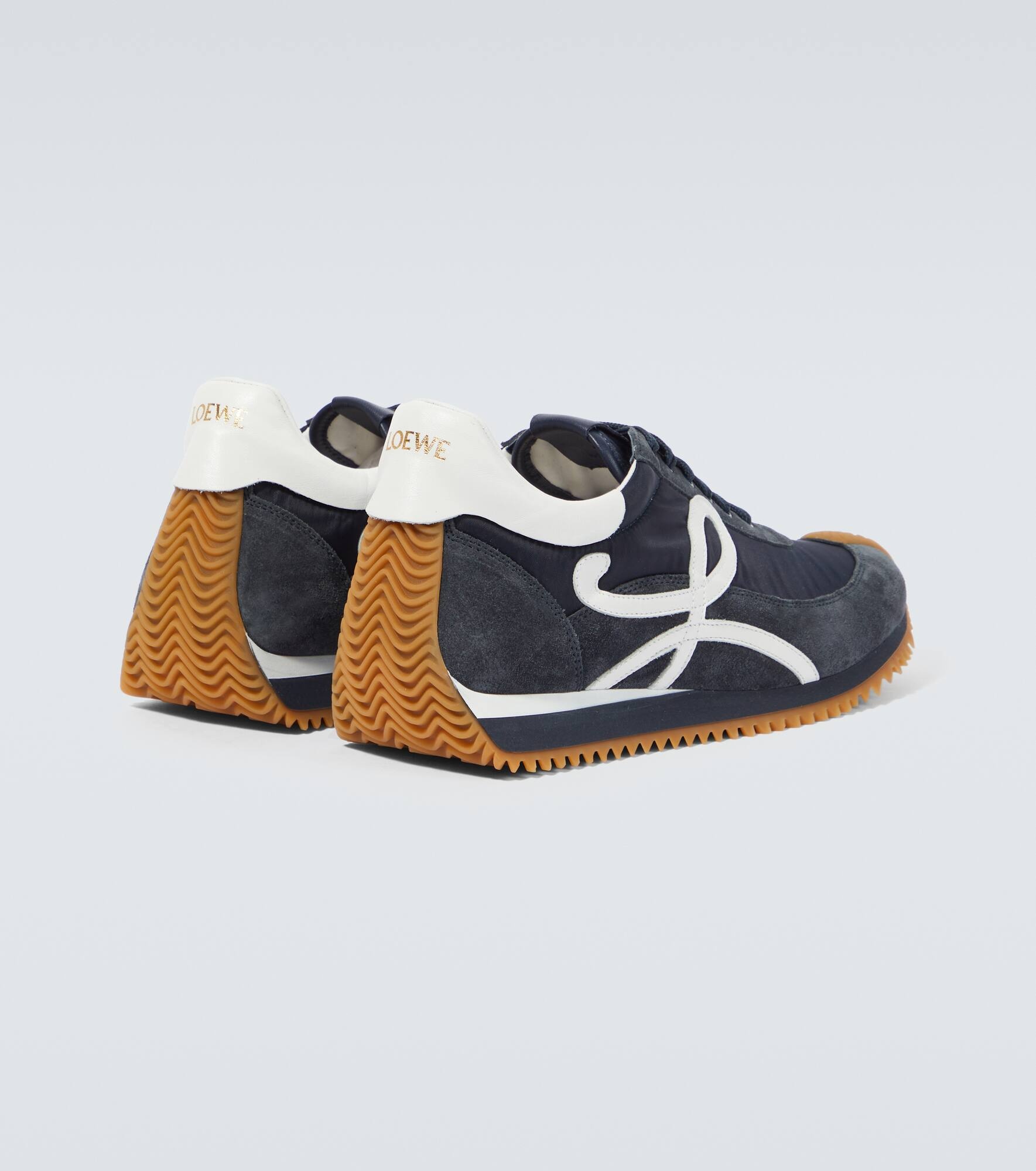 Flow Runner suede-trimmed sneakers - 6