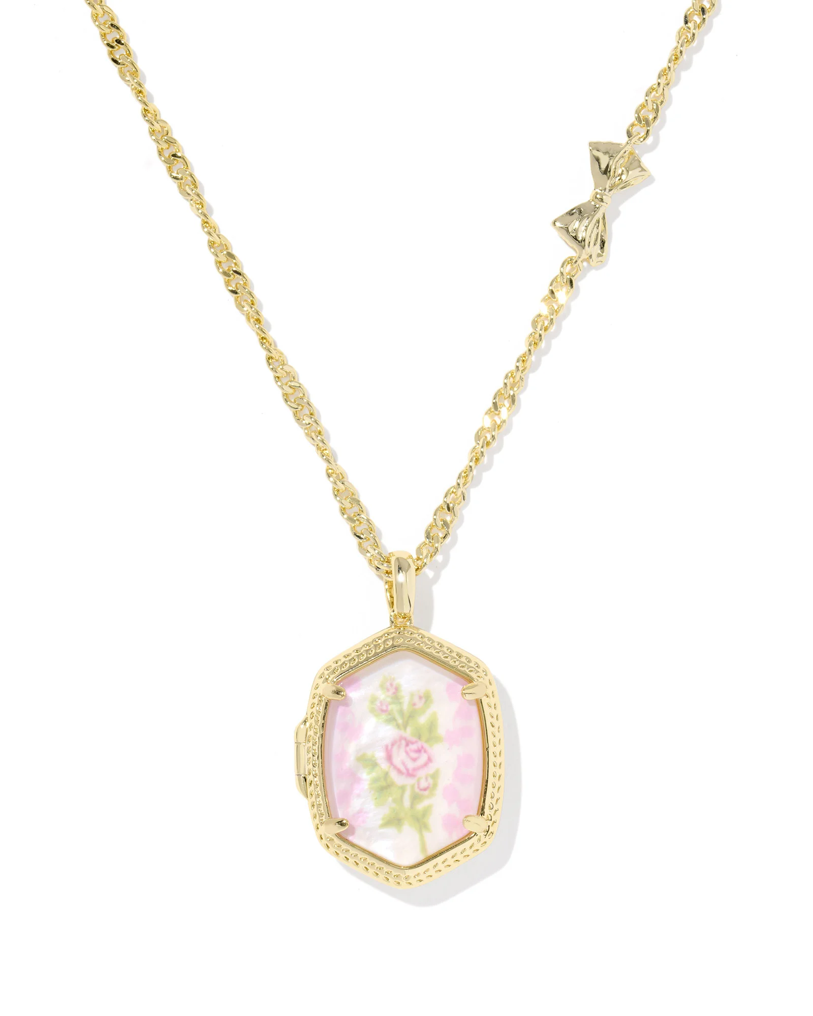 Kendra Scott x LoveShackFancy Daphne Gold Locket Necklace - 1