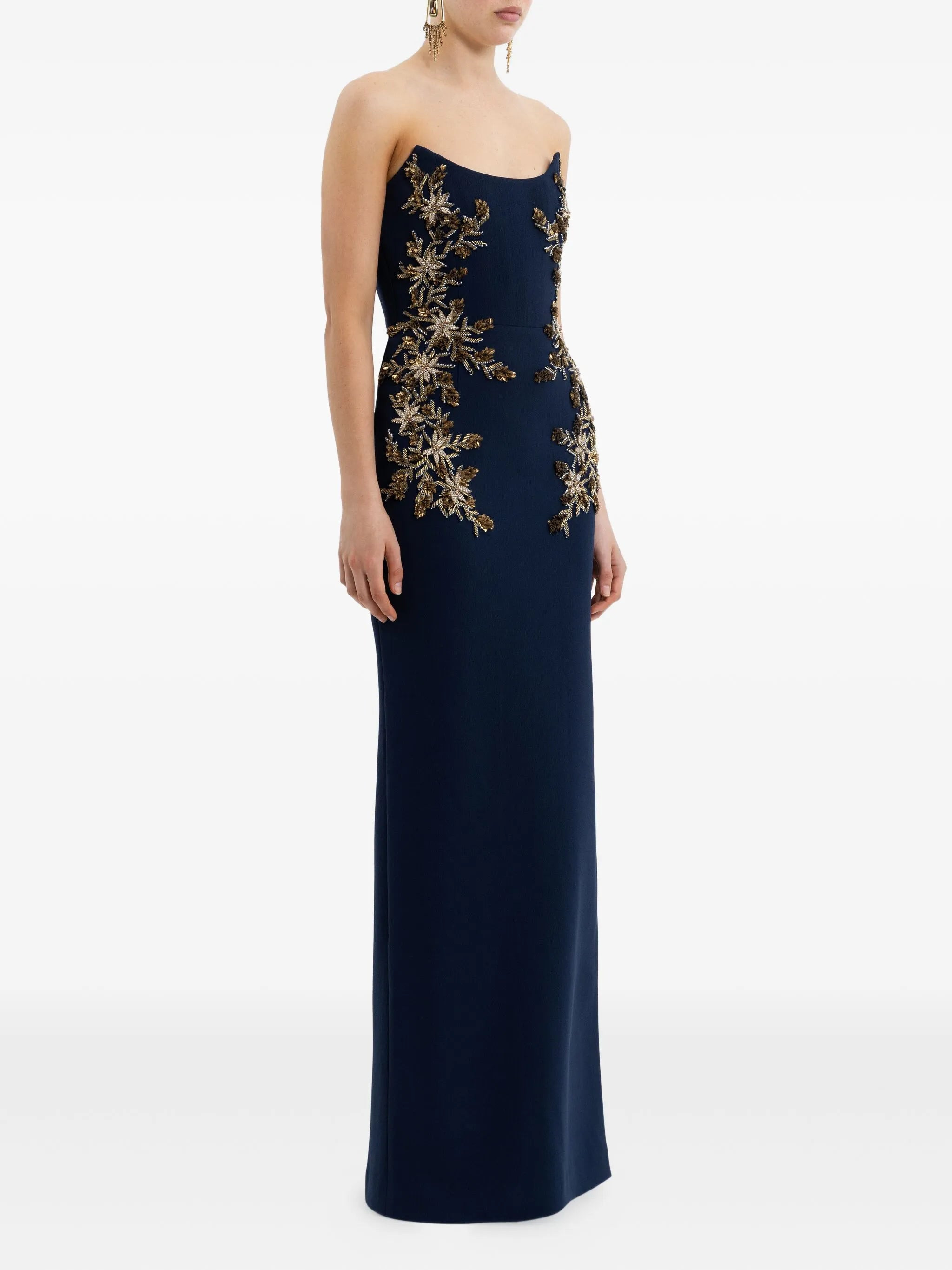 Rebecca Vallance Embellished Strapless Gown - 5