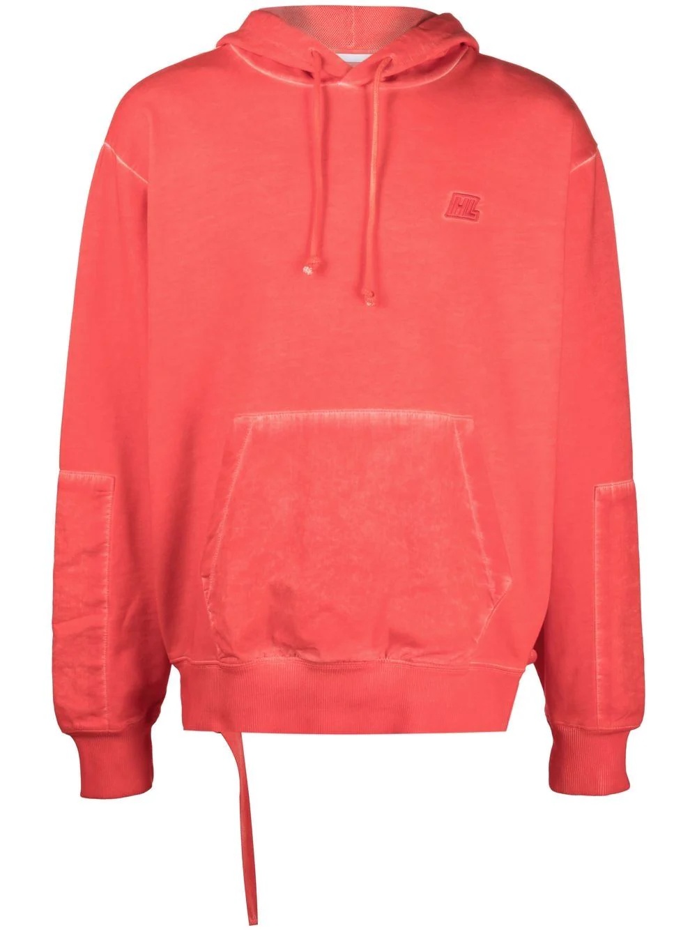 embroidered-logo hoodie - 1