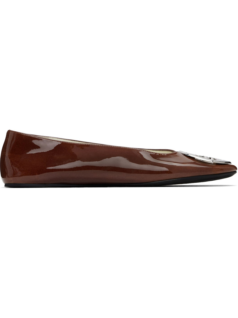 SSENSE Exclusive Brown Reva Ballerina Flats 1