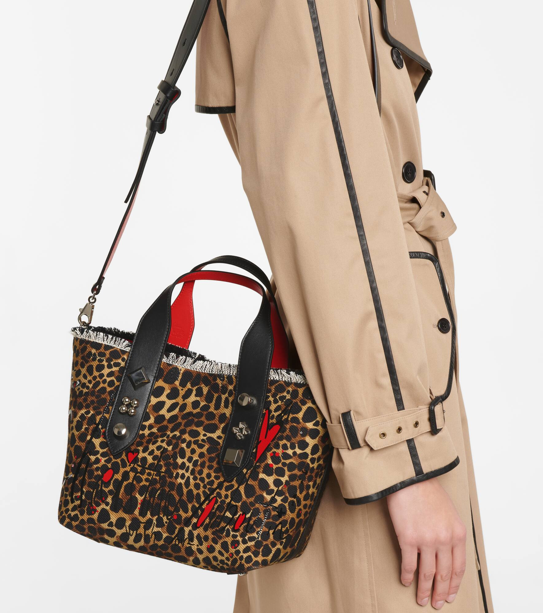 Frangibus leopard-print canvas tote - 2